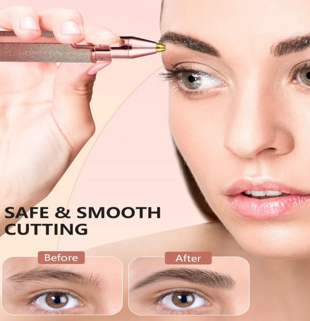 2 in 1 Facial Hair Remover | Eyebrow Trimmer | Rechargeable | Free Gift Card 🎁