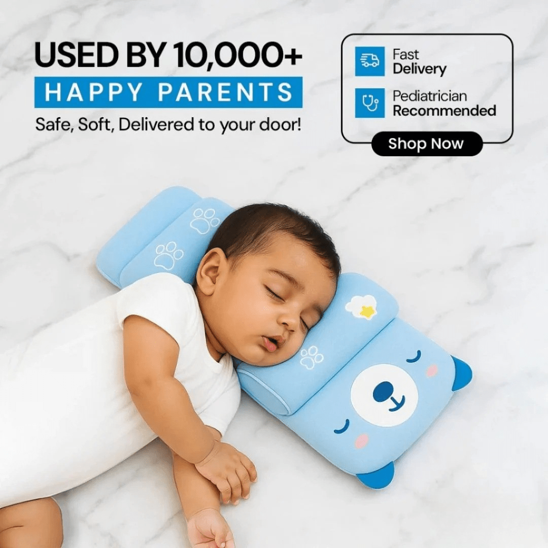 Baby Head Shaping Pillow – Safe & Comfortable - Velenza
