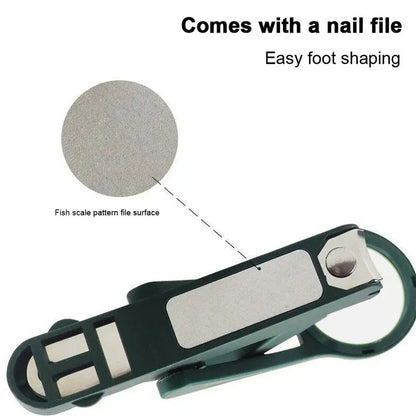 Smart Nail Clipper with Magnifying Glass & File