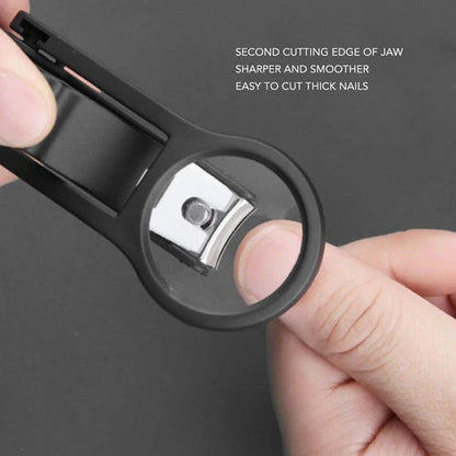 Smart Nail Clipper with Magnifying Glass & File