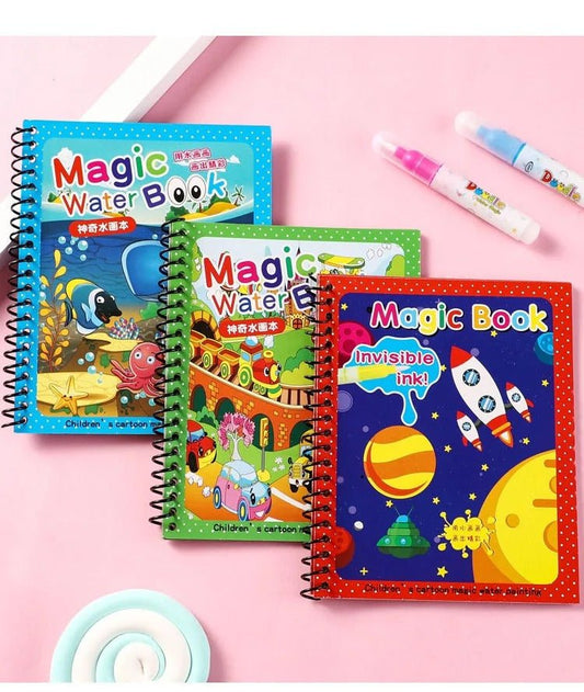 Magic Water Painting Books ( Pack of 3 Books ) - Velenza