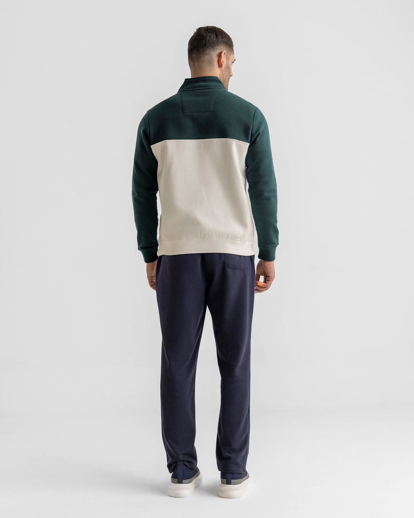 Men Basic Zip-Up Upper