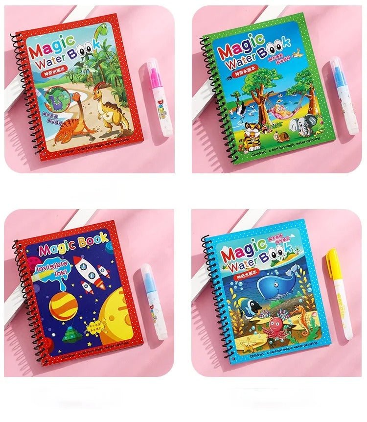 Magic Water Painting Books ( Pack of 3 Books ) - Velenza