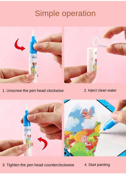 Magic Water Painting Books ( Pack of 3 Books ) - Velenza